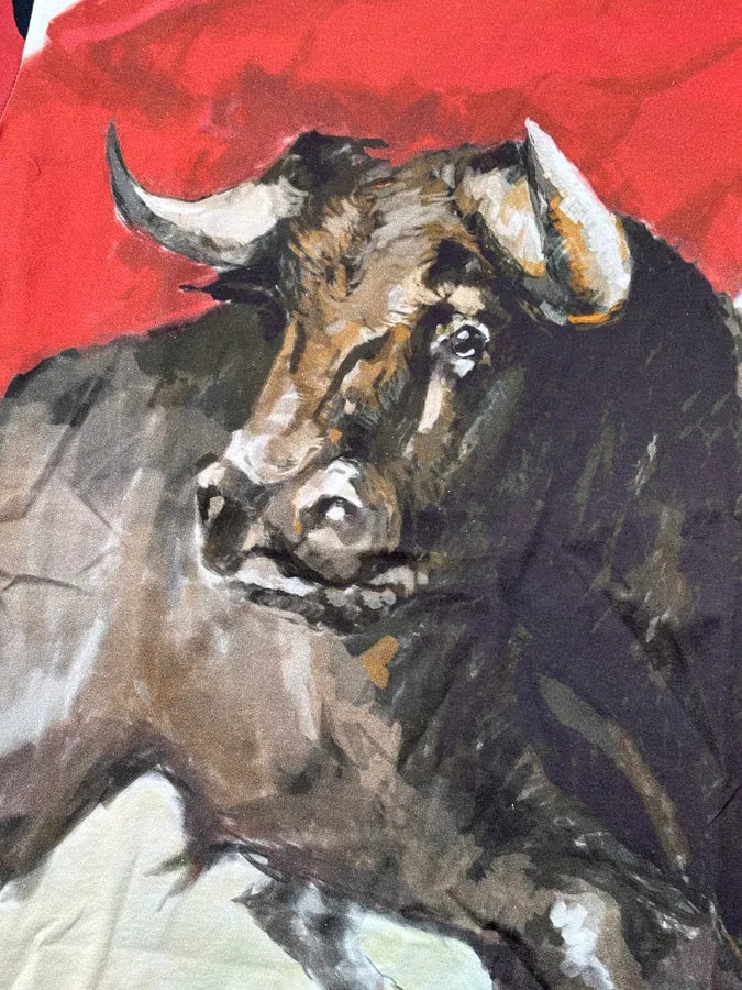 SS2015 Dolce & Gabbana Burgundy Cotton Bull T-Shirt nqOJcPP 7