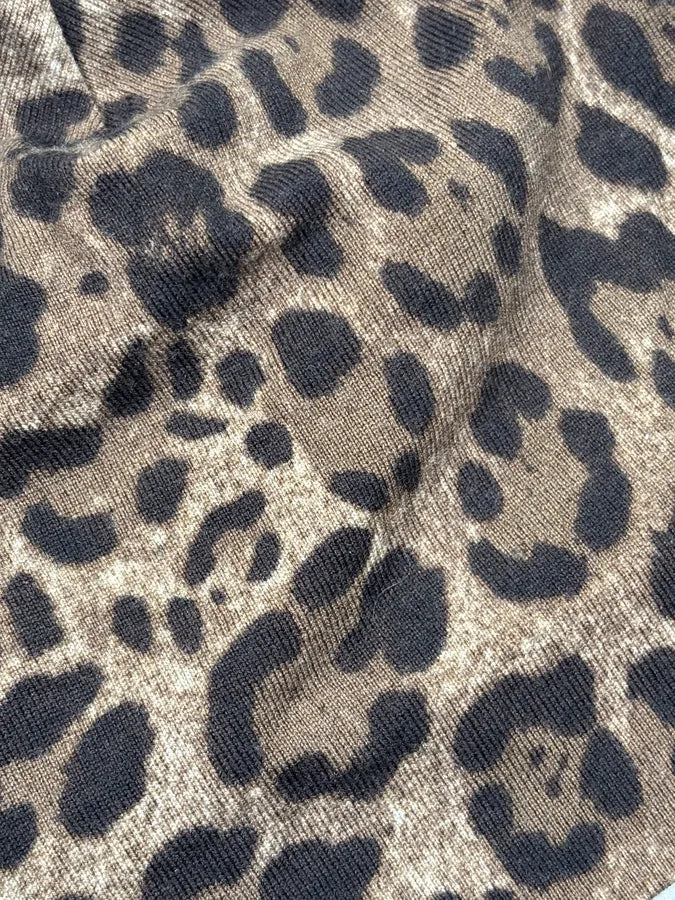 2010s Dolce & Gabbana Camel Leopard Print Beanie ViCiaFv 7