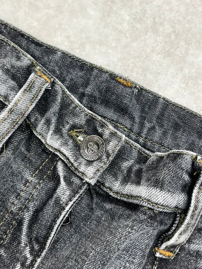 AW2003 Dolce & Gabbana Cargo Grey Denim Jeans QrWOeph 8