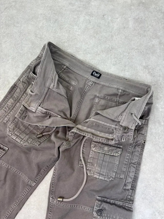 SS2008 Dolce & Gabbana Grey Multi-Pocket Cargo Pants yMITfmI 7