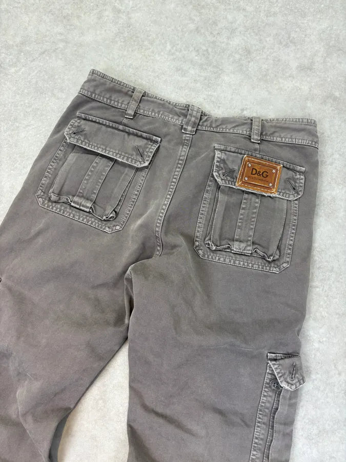SS2008 Dolce & Gabbana Grey Multi-Pocket Cargo Pants yMITfmI 6