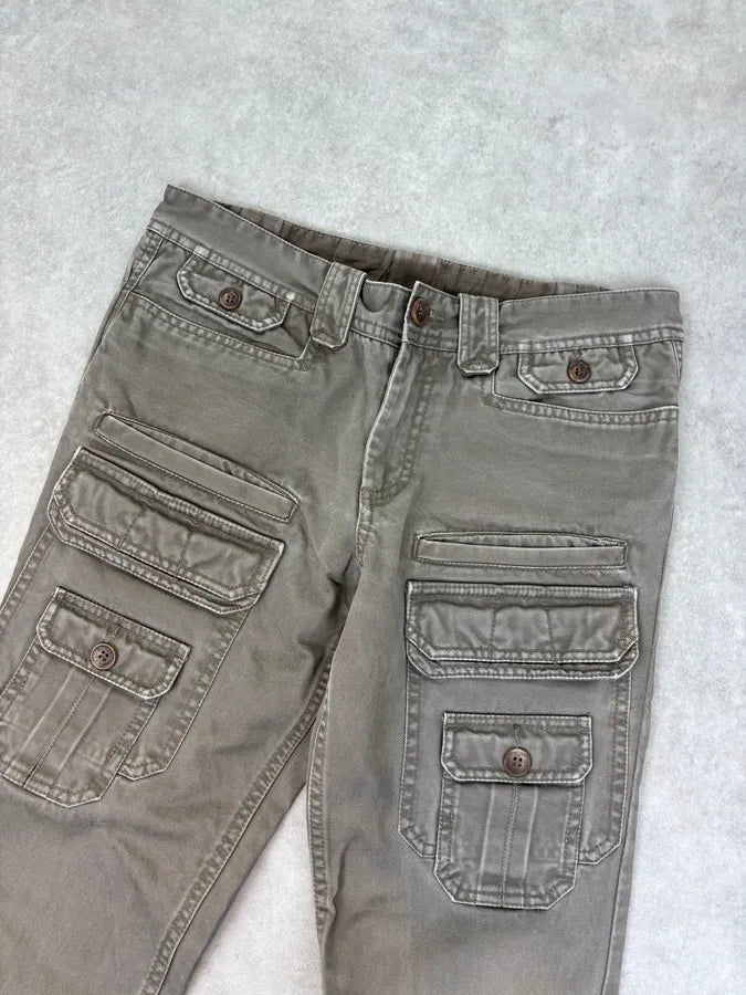 SS2008 Dolce & Gabbana Multi Pocket Khaki Cargo Pants  VDkvrMA 4