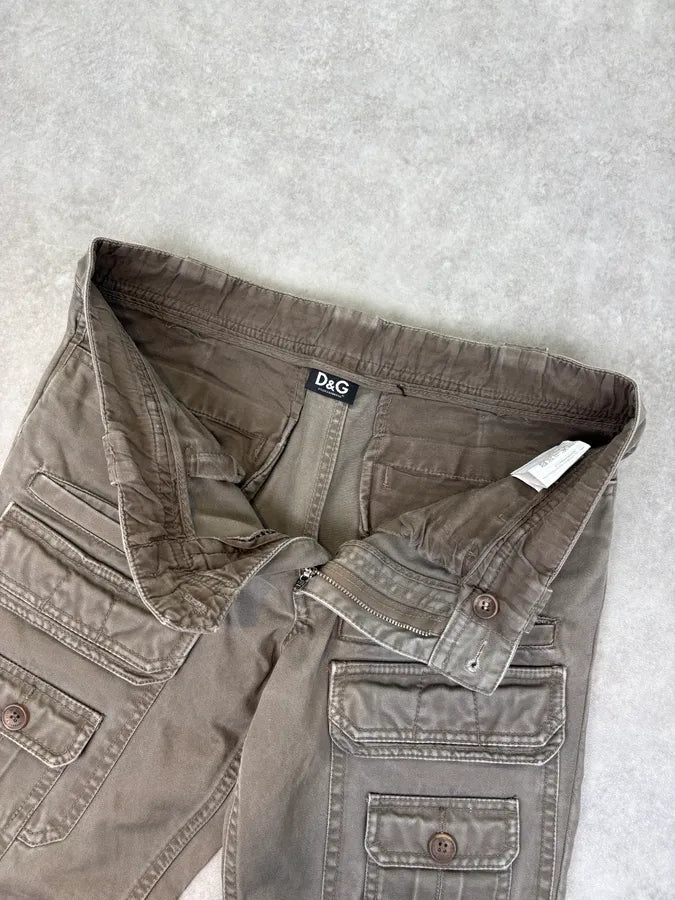SS2008 Dolce & Gabbana Multi Pocket Khaki Cargo Pants  VDkvrMA 6
