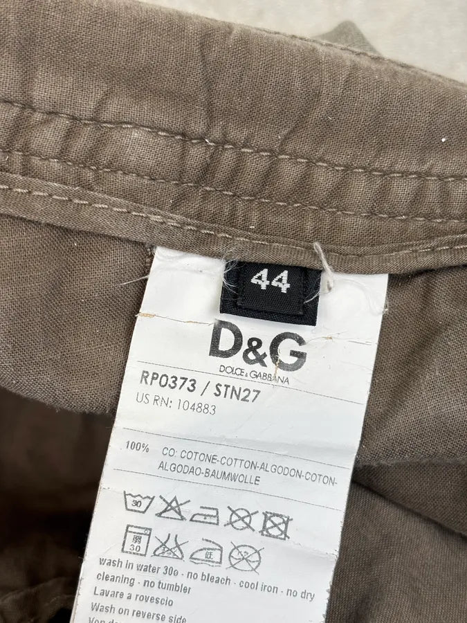 SS2008 Dolce & Gabbana Multi Pocket Khaki Cargo Pants  VDkvrMA 10