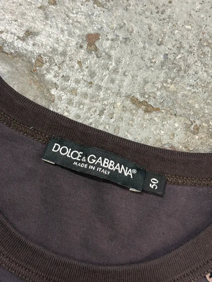 2010s Dolce & Gabbana Grey Baroque Angels T-Shirt AFzWiMV 6