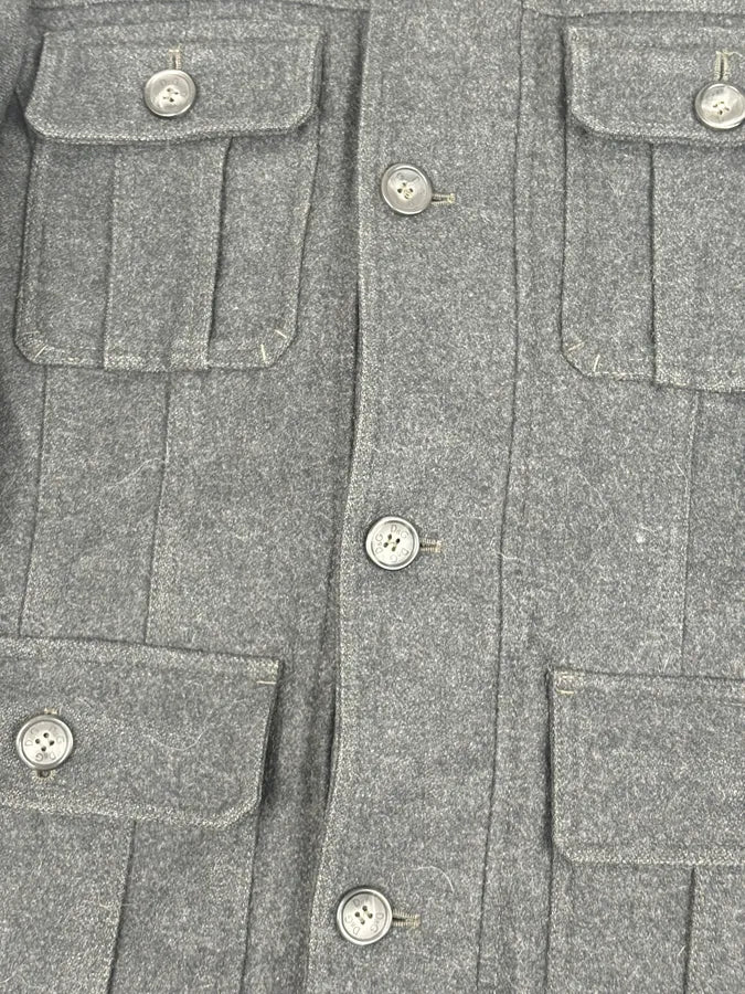 AW2010 Dolce & Gabbana Charcoal Wool Multi-Pocket Coat euWElJg 9