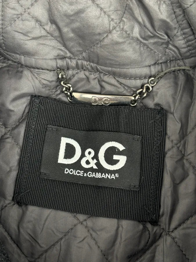 AW2010 Dolce & Gabbana Charcoal Wool Multi-Pocket Coat euWElJg 11