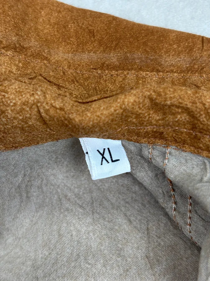 1990s Dolce & Gabbana Cognac Marble Effect Shirt RmGGTKQ 12