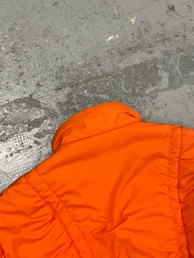 AW2003 Dolce & Gabbana Nylon Quilted Orange Puffer Jacket  aKdmGCf 7
