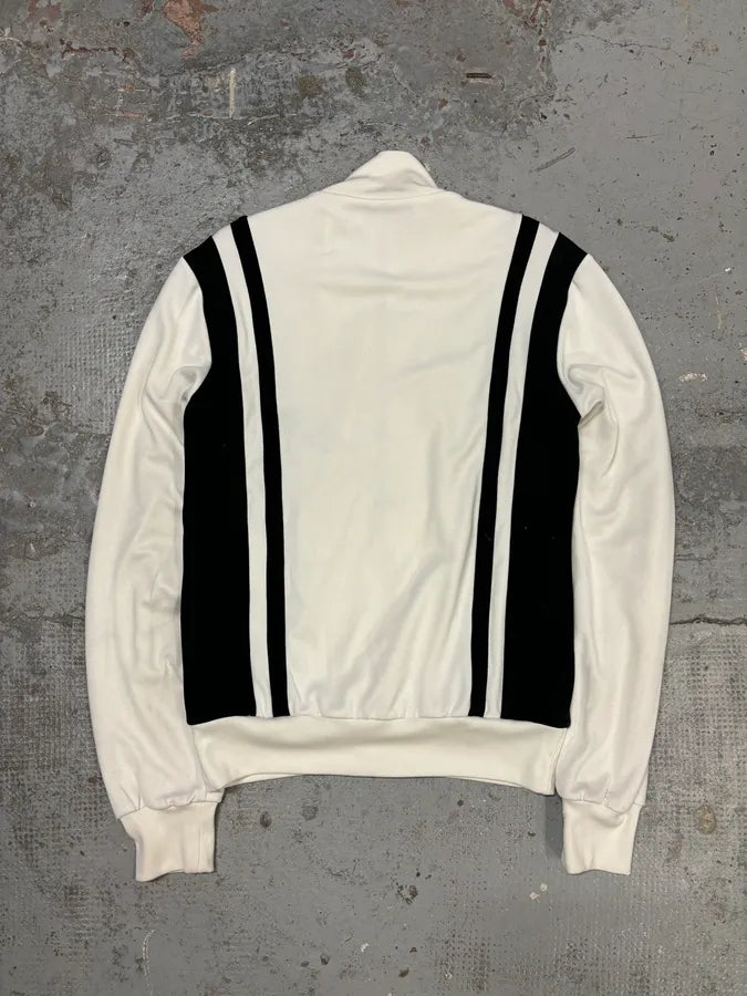 2010s Dolce & Gabbana Cream & Black Striped Blend Track Zip-up Sweater VeYSYYa 4