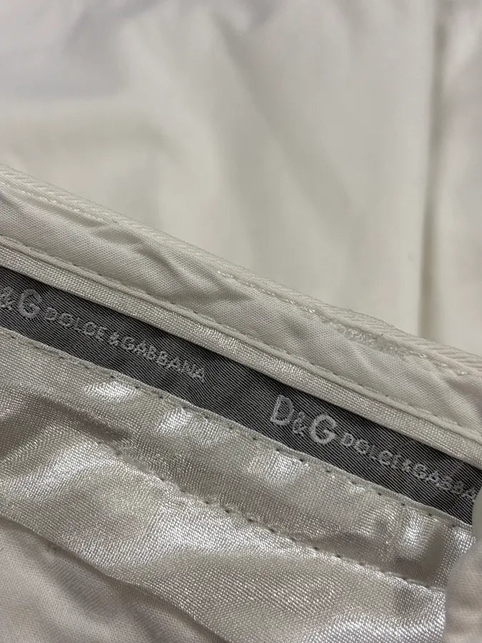 2000s Dolce & Gabbana Creamy Cargo Shorts FedZEno 9