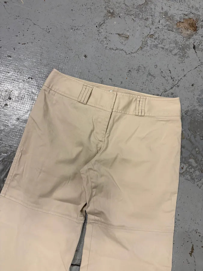 1990s Dolce & Gabbana Creamy Flared Pants QhzolCk 4