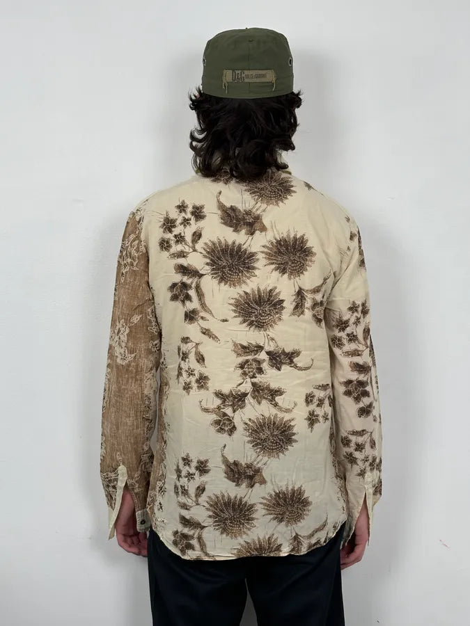 SS2004 Dolce & Gabbana Cream Cotton Floral Shirt jiLYmtr 3