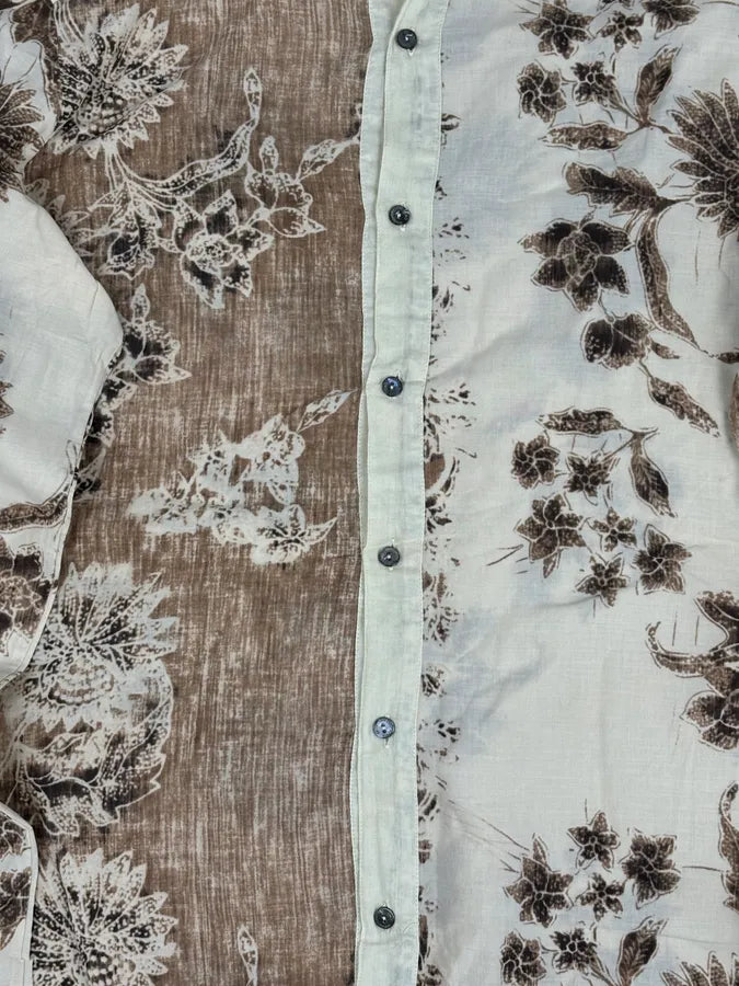 SS2004 Dolce & Gabbana Cream Cotton Floral Shirt jiLYmtr 8
