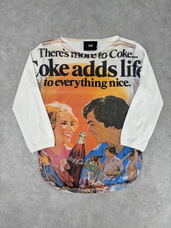 2000s Dolce & Gabbana Cream Coke Duo Longsleeve hBpwYYM 0