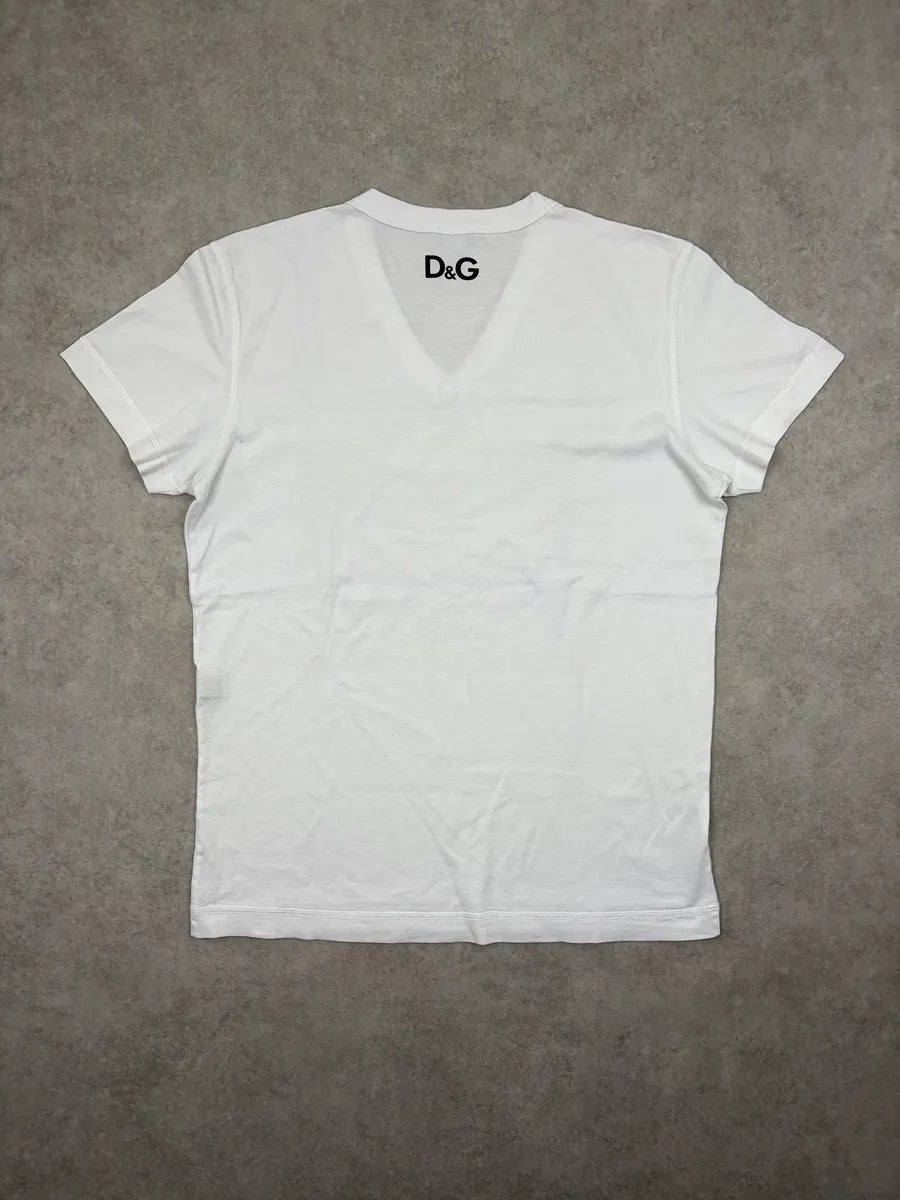 2000s Dolce & Gabbana White Leonidas Aux Thermopyles T-Shirt VIMwYcT 6