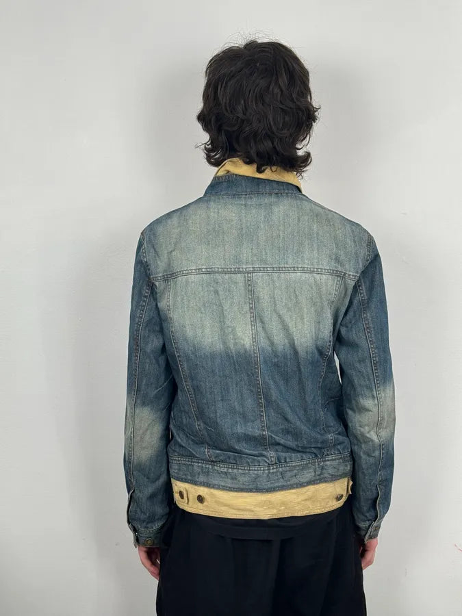 AW2005 Dolce & Gabbana Layered Blue Denim Jacket  ZRiCSXX 2