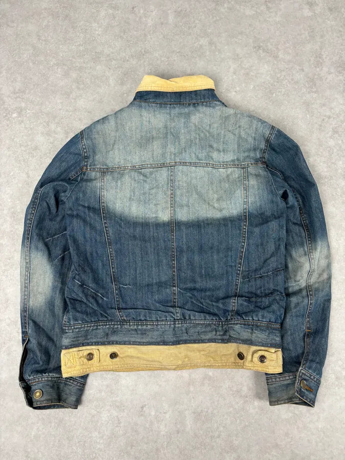 AW2005 Dolce & Gabbana Layered Blue Denim Jacket  ZRiCSXX 4