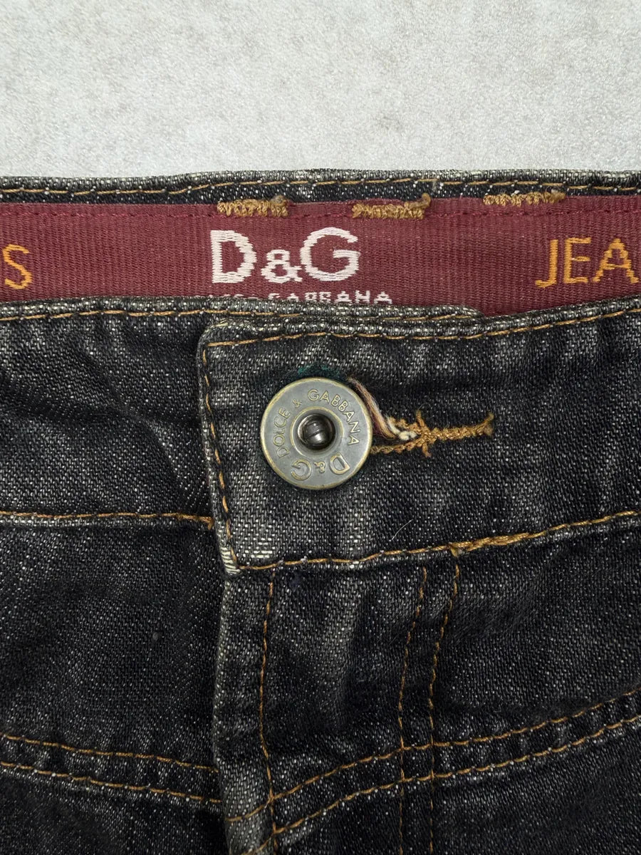 AW2003 Dolce & Gabbana Dark Denim Cargo Skirt zoKwOZF 6