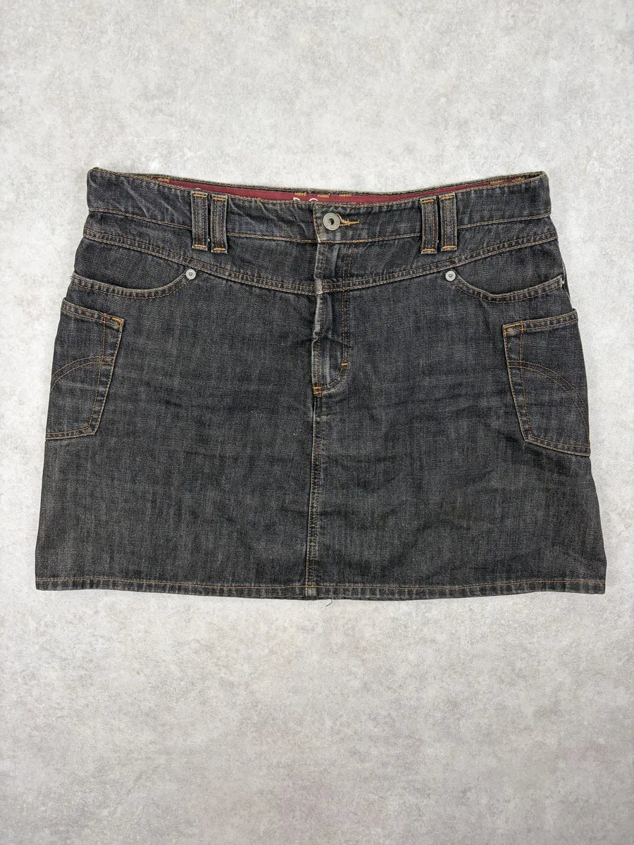 AW2003 Dolce & Gabbana Dark Denim Cargo Skirt zoKwOZF 3