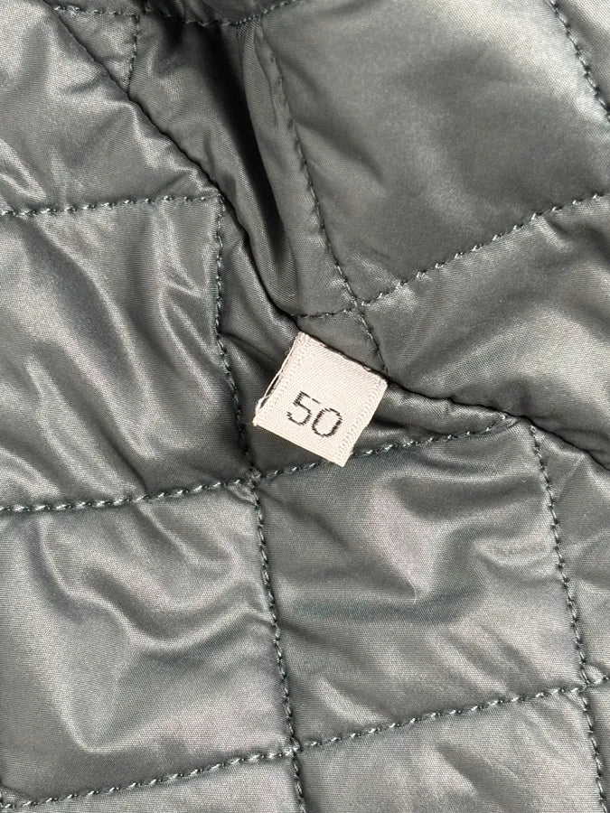 2010s Dolce & Gabbana Dark Green Quilted Hooded Nylon Vest zWuZrzd 9