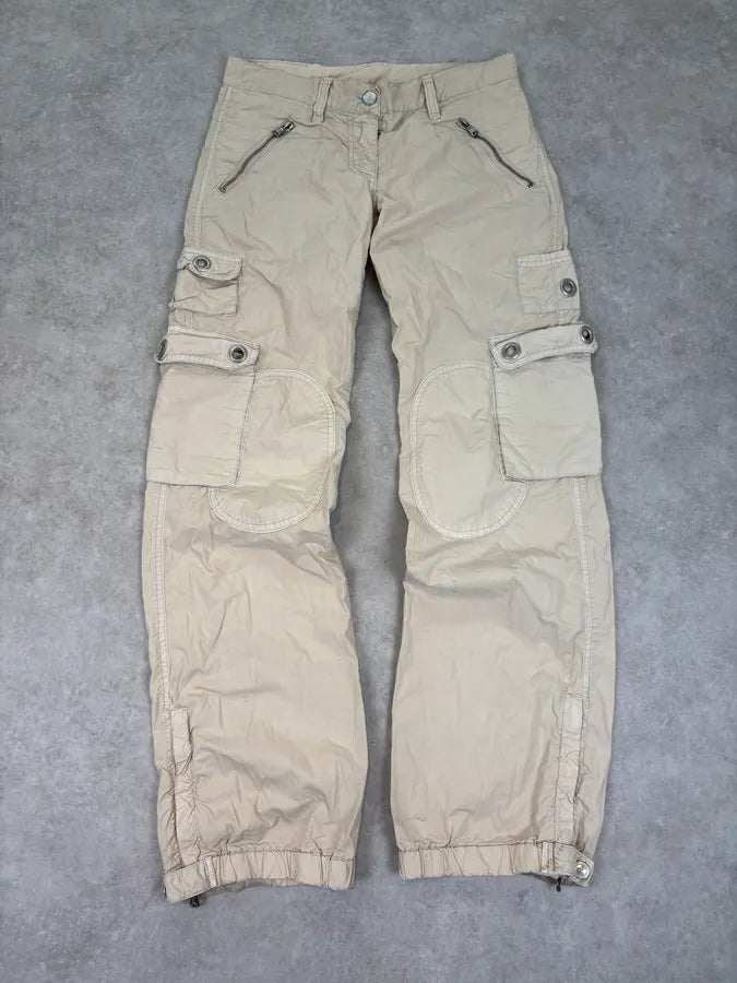 2000s Dolce & Gabbana Beige Utility Cargo Pants kvPPZxN 0