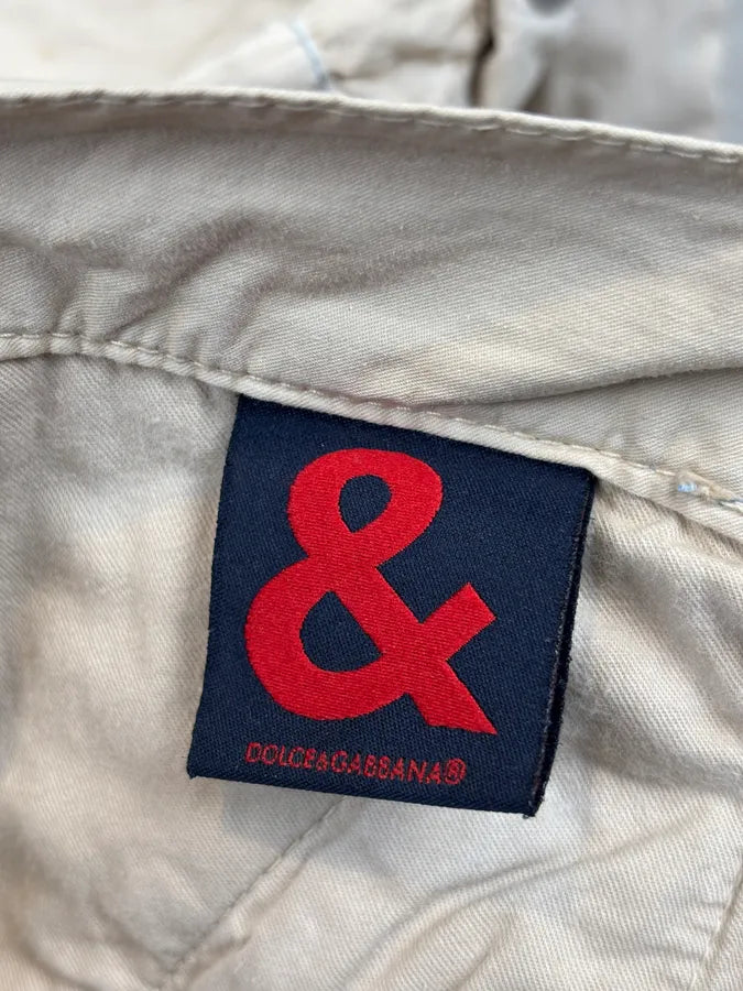 2000s Dolce & Gabbana Beige Utility Cargo Pants kvPPZxN 12