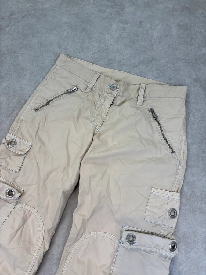 2000s Dolce & Gabbana Beige Utility Cargo Pants kvPPZxN 4
