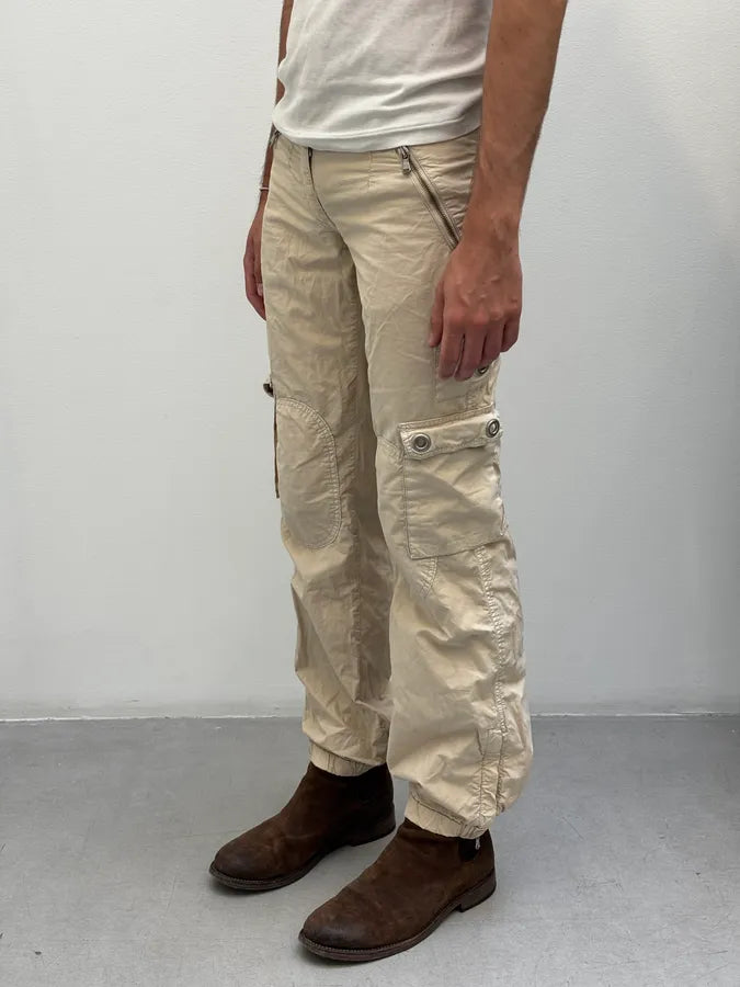 2000s Dolce & Gabbana Beige Utility Cargo Pants kvPPZxN 2