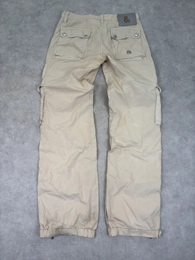 2000s Dolce & Gabbana Beige Utility Cargo Pants kvPPZxN 5