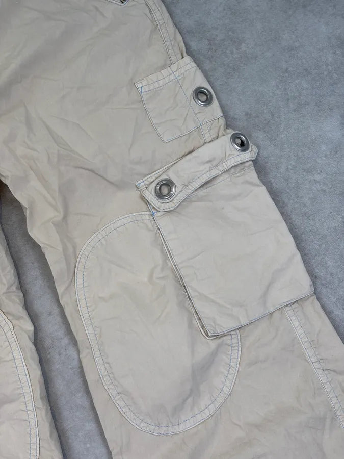 2000s Dolce & Gabbana Beige Utility Cargo Pants kvPPZxN 9