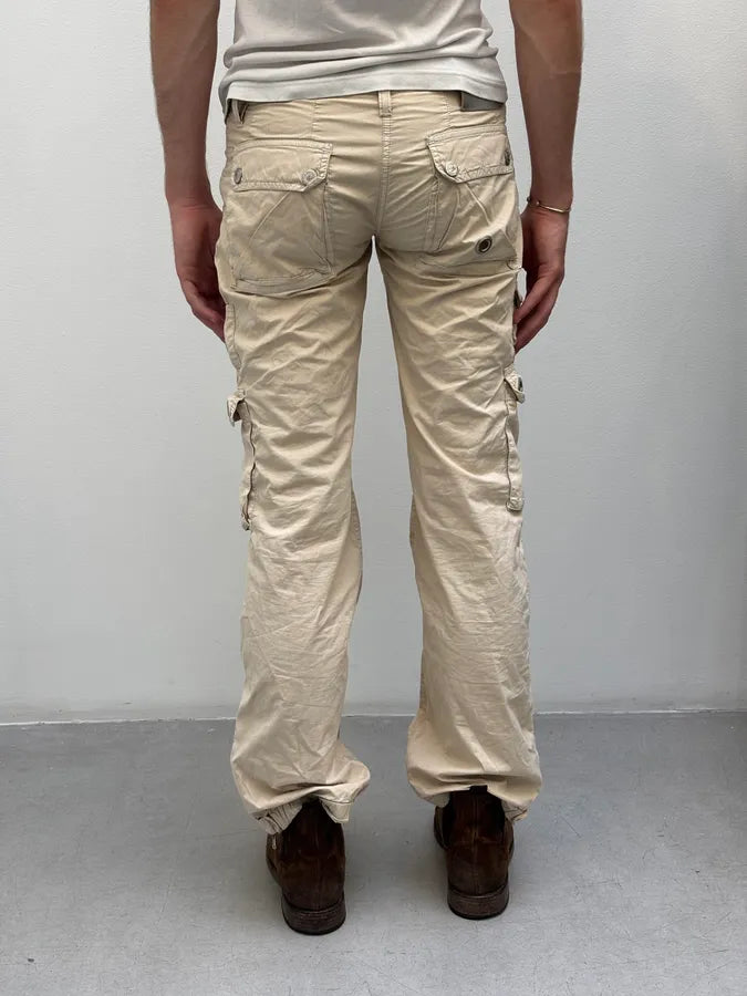 2000s Dolce & Gabbana Beige Utility Cargo Pants kvPPZxN 3