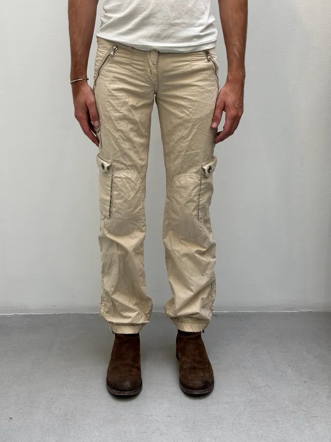 2000s Dolce & Gabbana Beige Utility Cargo Pants kvPPZxN 1