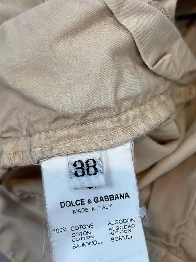 2000s Dolce & Gabbana Beige Utility Cargo Pants kvPPZxN 11