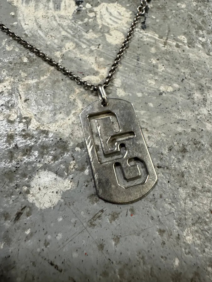 Dolce & Gabbana DG Dog Tag 925 Silver Necklace (OS) GJXNDvc 3