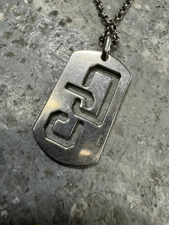 Dolce & Gabbana DG Dog Tag 925 Silver Necklace (OS) GJXNDvc 4