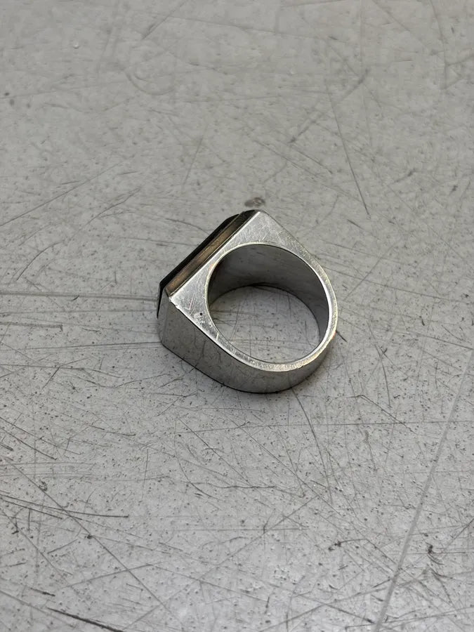 2000s Dolce & Gabbana Signet Black Ring dvdBTXa 5