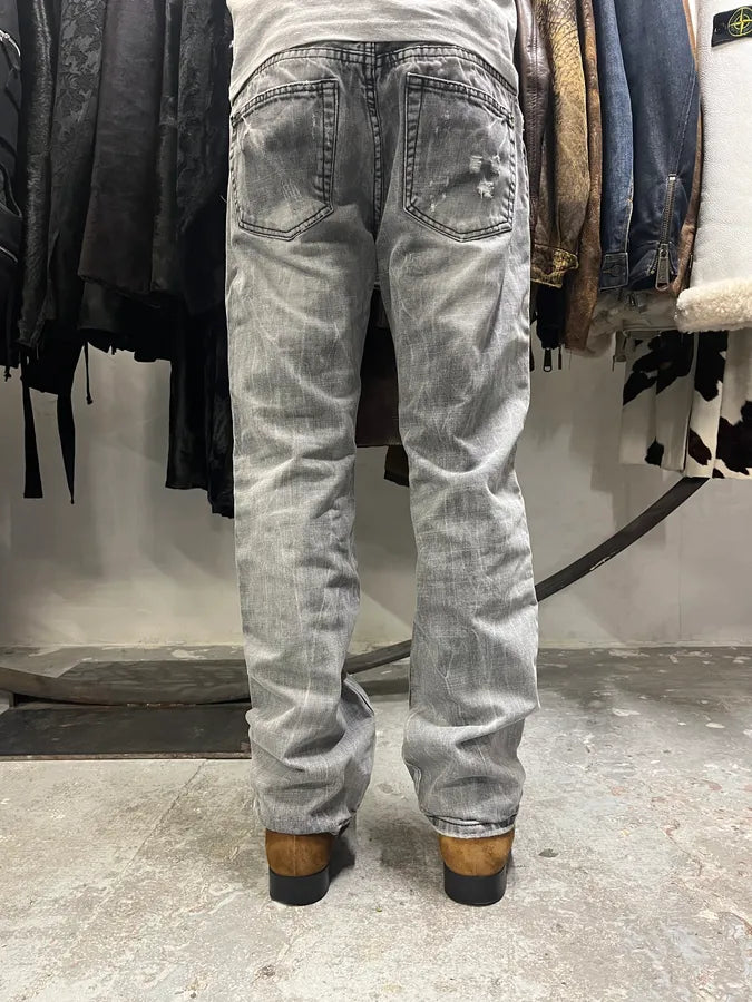 Dolce & Gabbana Distressed Grey Denim Jeans (M) 2