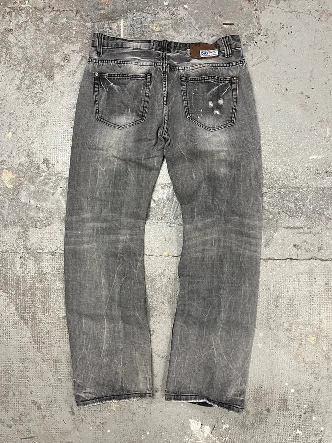 Dolce & Gabbana Distressed Grey Denim Jeans (M) 3
