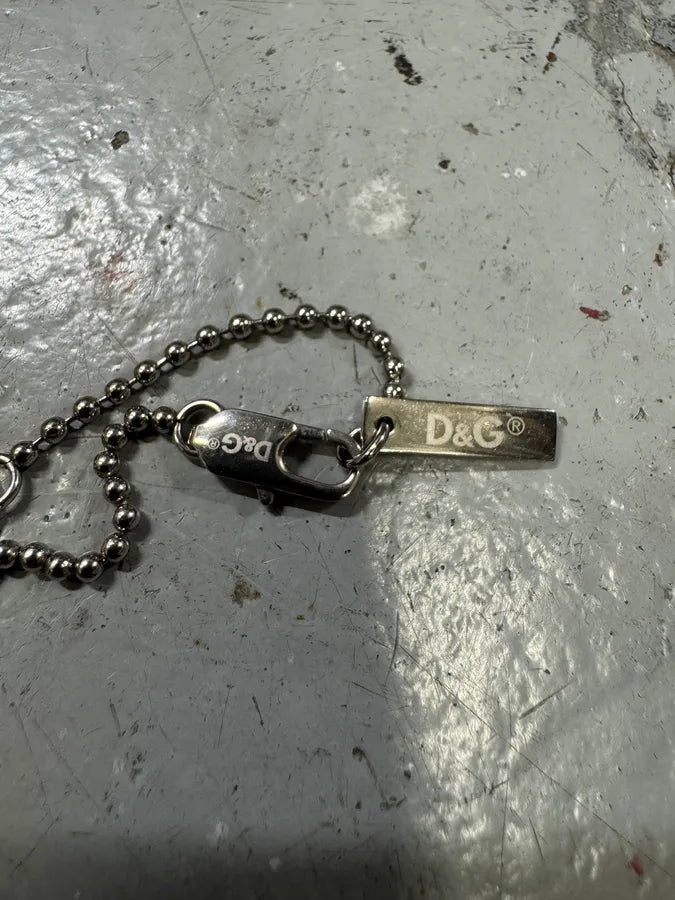Dolce & Gabbana Double Dog Tag I Love D&G Necklace (OS) duelsnB 5