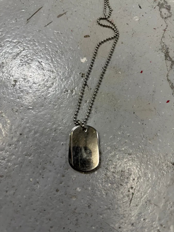 Dolce & Gabbana Double Dog Tag I Love D&G Necklace (OS) duelsnB 6