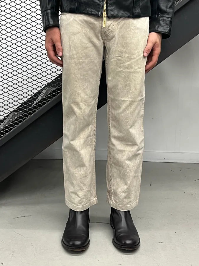 AW2004 Dolce & Gabbana Faded Beige Multi-Pocket Jeans jQhhyaW 1