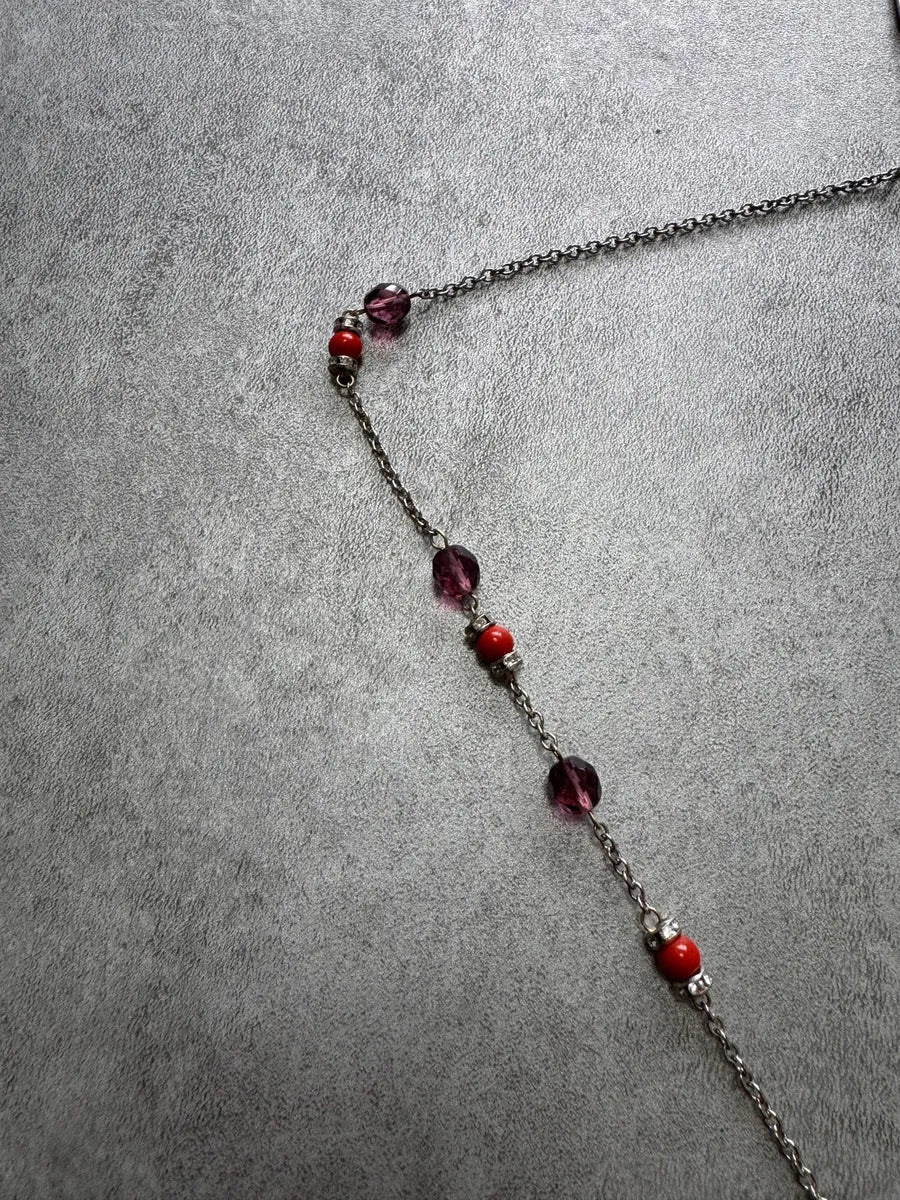 Dolce & Gabbana Fantasy Red Cross Pendant Necklace UYFPxFz 4