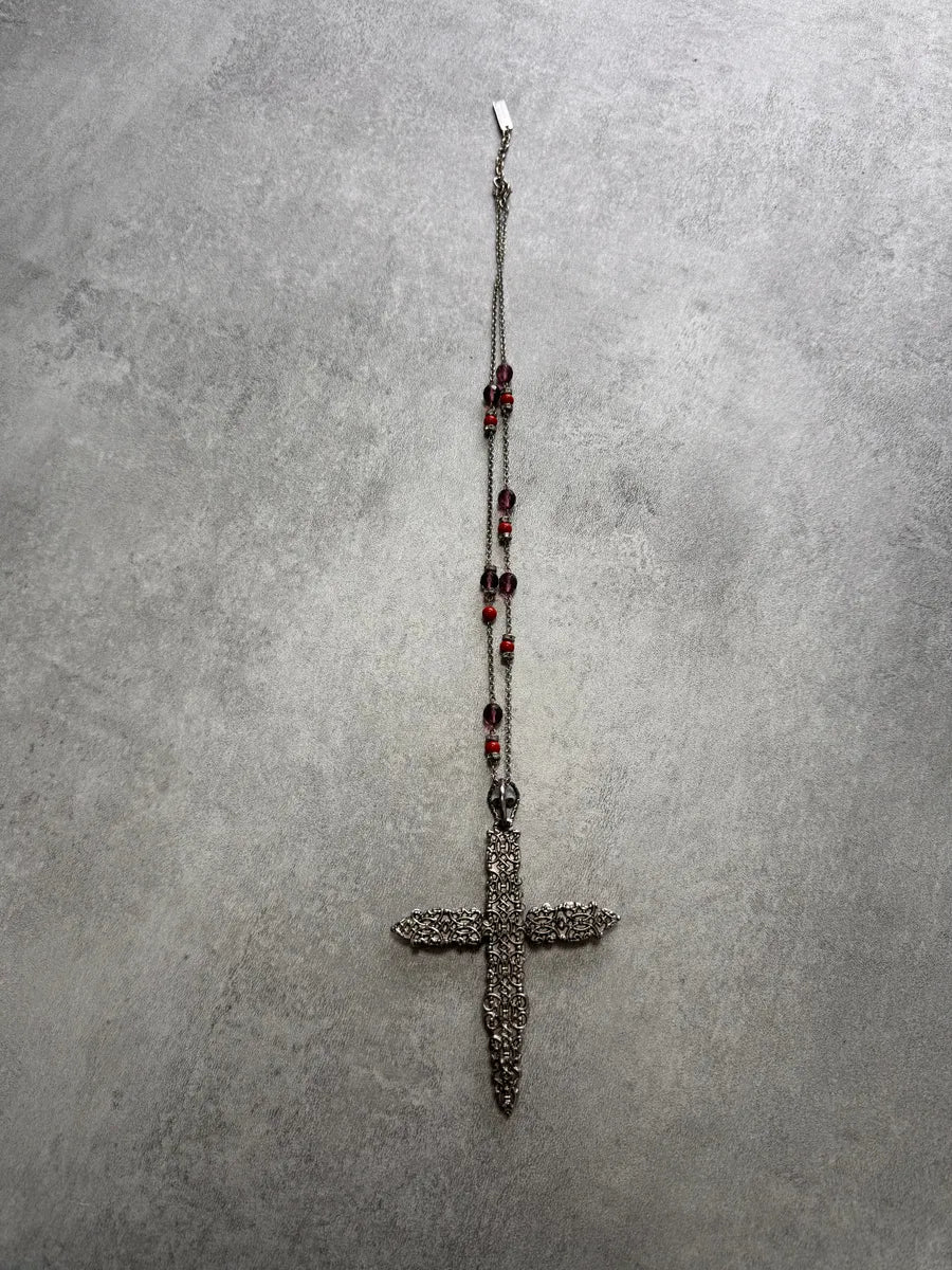 Dolce & Gabbana Fantasy Red Cross Pendant Necklace UYFPxFz 6