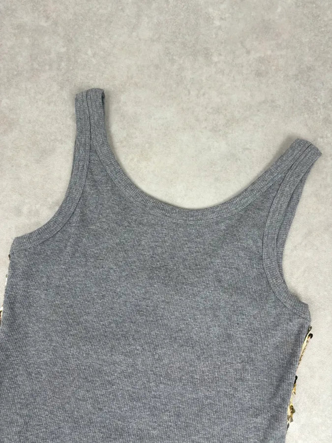 2000s Dolce & Gabbana Gold Glitter Tank Top – Dolce Vita Hub