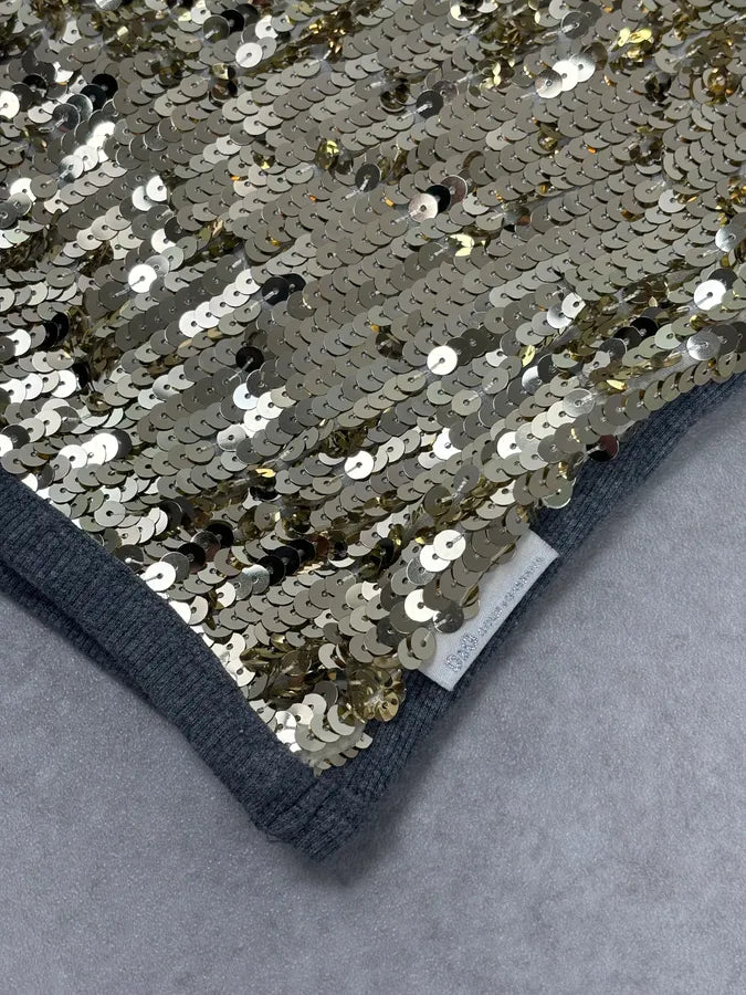 2000s Dolce & Gabbana Gold Glitter Tank Top – Dolce Vita Hub