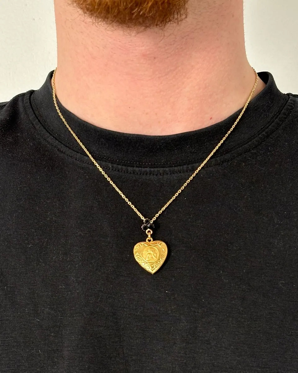 Dolce & Gabbana Gold Metal Heart Locket Necklace iEsvxip 1