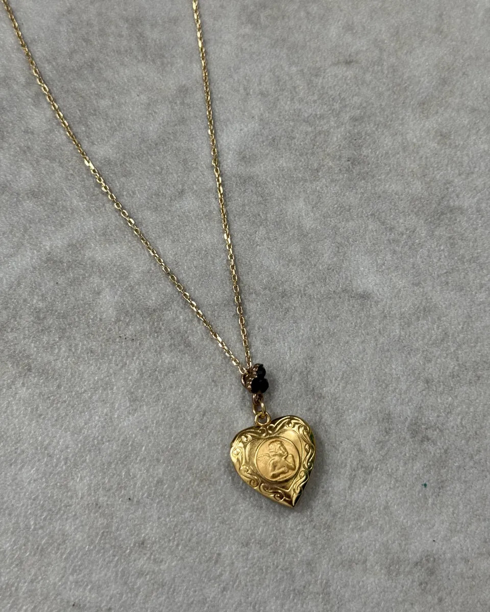 Dolce & Gabbana Gold Metal Heart Locket Necklace iEsvxip 3