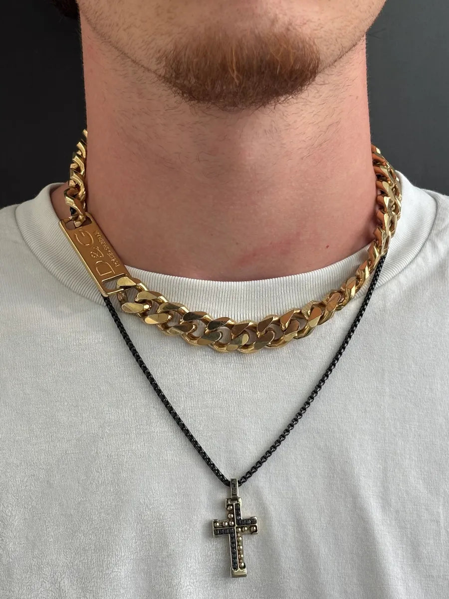 AW2003 Dolce & Gabbana Gold Metal Logo Chain tygEmvW 2