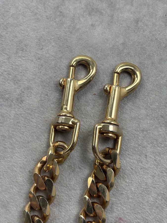 AW2003 Dolce & Gabbana Gold Metal Logo Chain tygEmvW 6